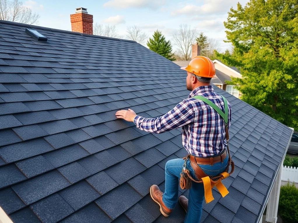 Completed roofing project