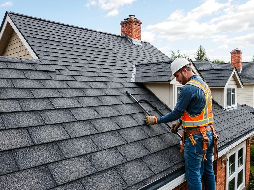 New roof installation